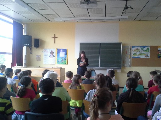 Vortrag in einem Klassenzimmer
